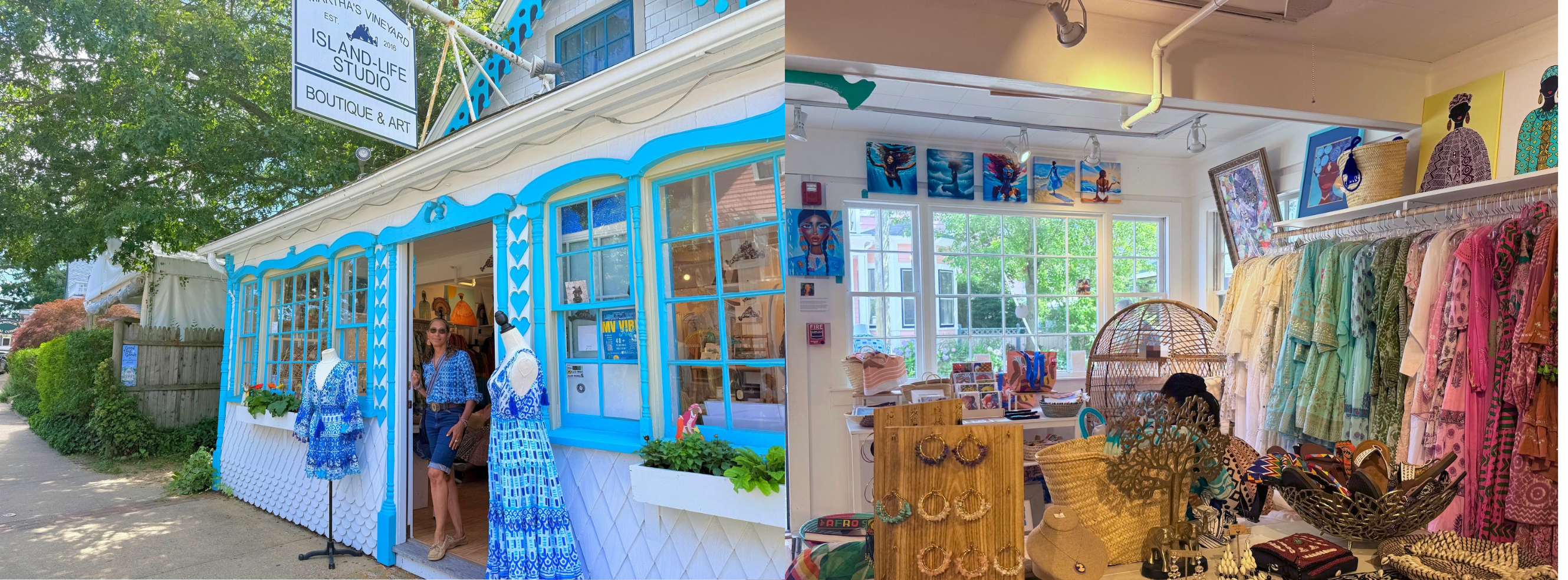 Exhibit at Island Life Studio in Oak Bluffs