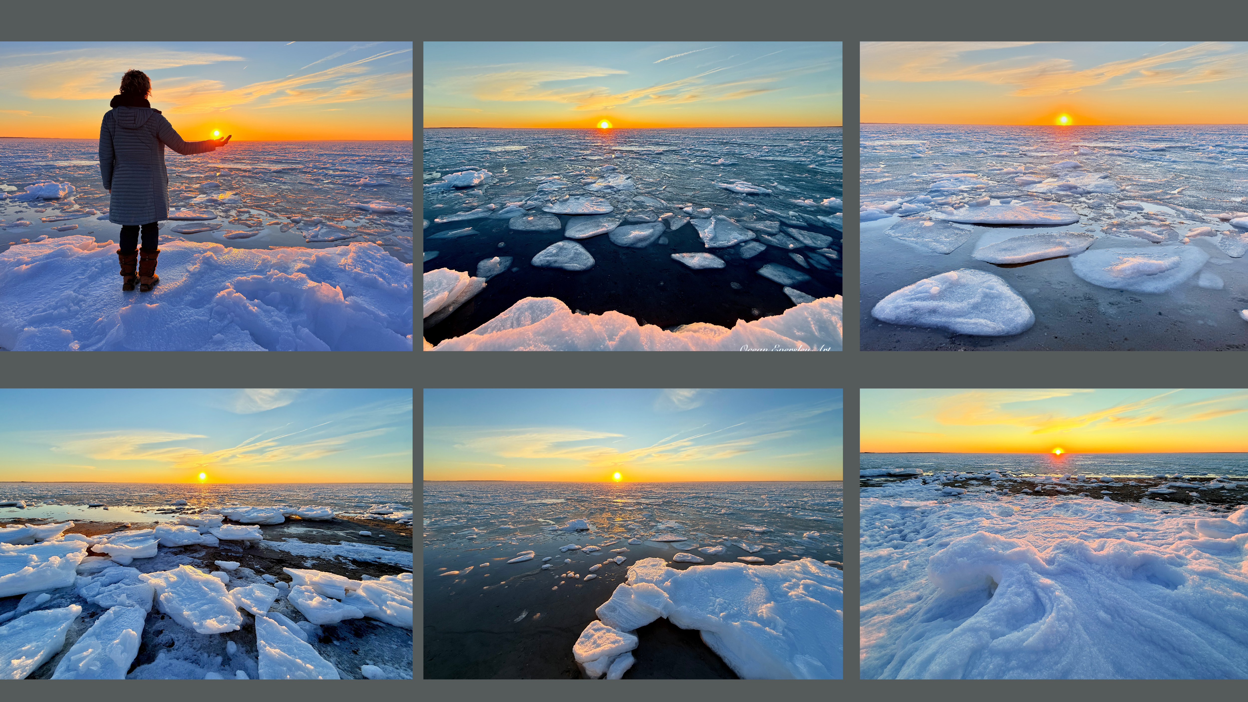 Sea Ice Sunset