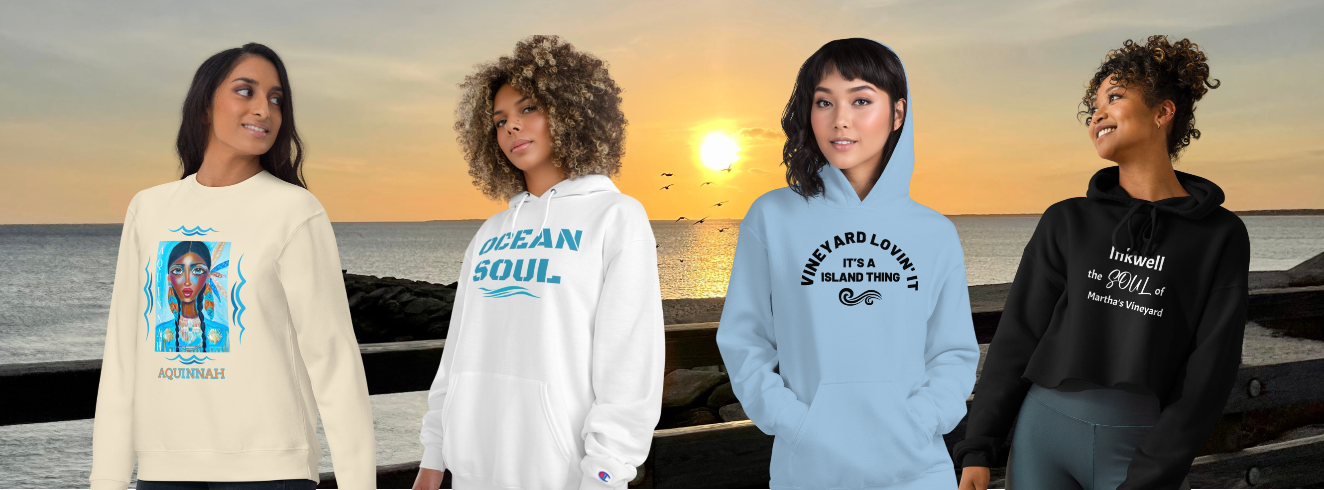 Ladies Hoodies &  Crewneck Sweatshirt Collection