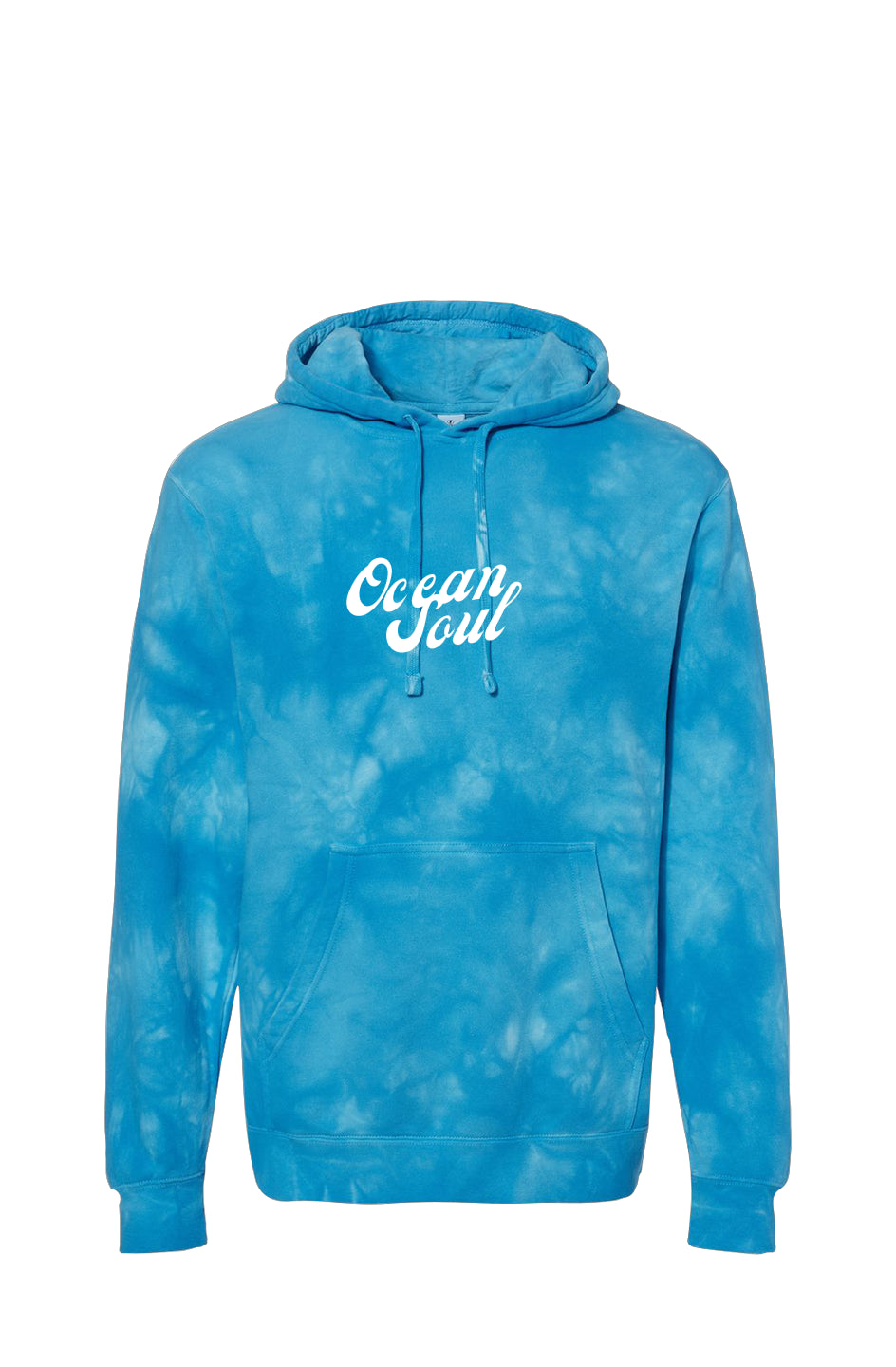 Tie Dye Aqua Blue Hoodie